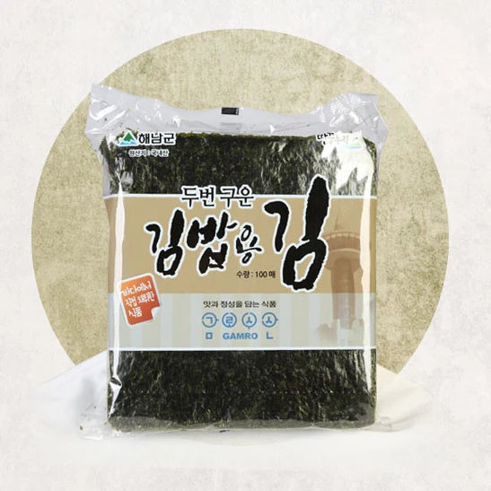 땅끝누리 두번 구운 김밥용 김 100매